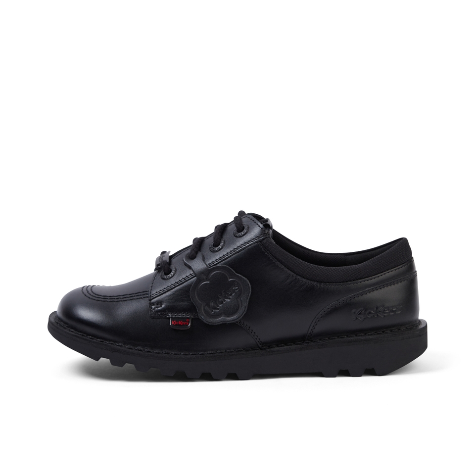 Youth Unisex Kick Lo Mix Mesh Leather Black