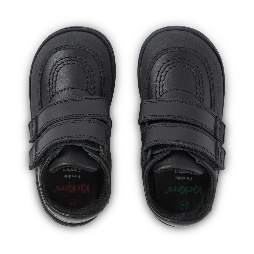 Infant Boys Kick Scuff Twin Leather Black