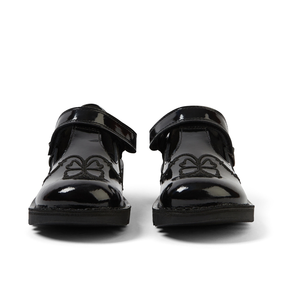 Junior Girls Kick T Stardust Patent Leather Black