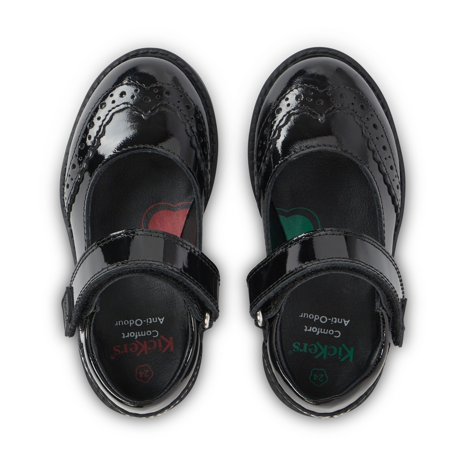 Infant Girls Lachly Mj Brogue Patent Leather Black