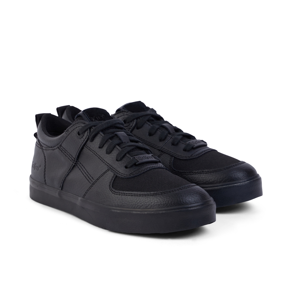 Youth Unisex Tovni Lo Mix Mesh Leather Black