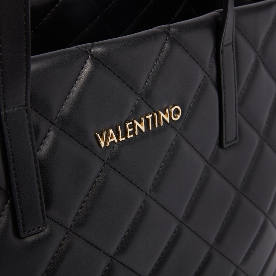 Valentino Ocarina Quilted Faux Leather Tote Bag
