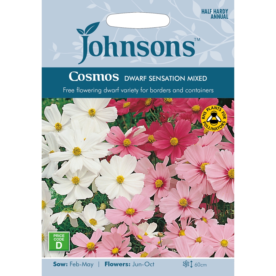 Johnsons Cosmos Seeds - Dwarf Sensation Mixed