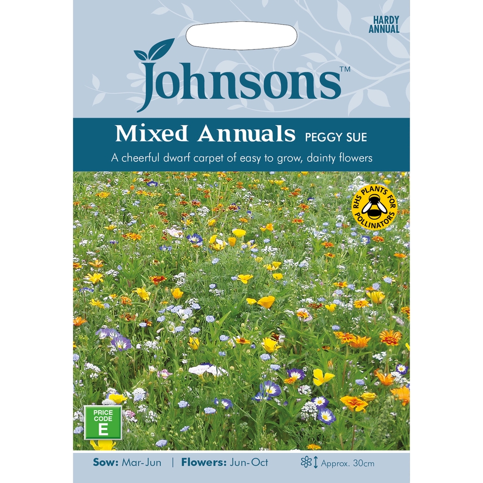 Johnsons Mixed Annuals Seeds - Peggy Sue
