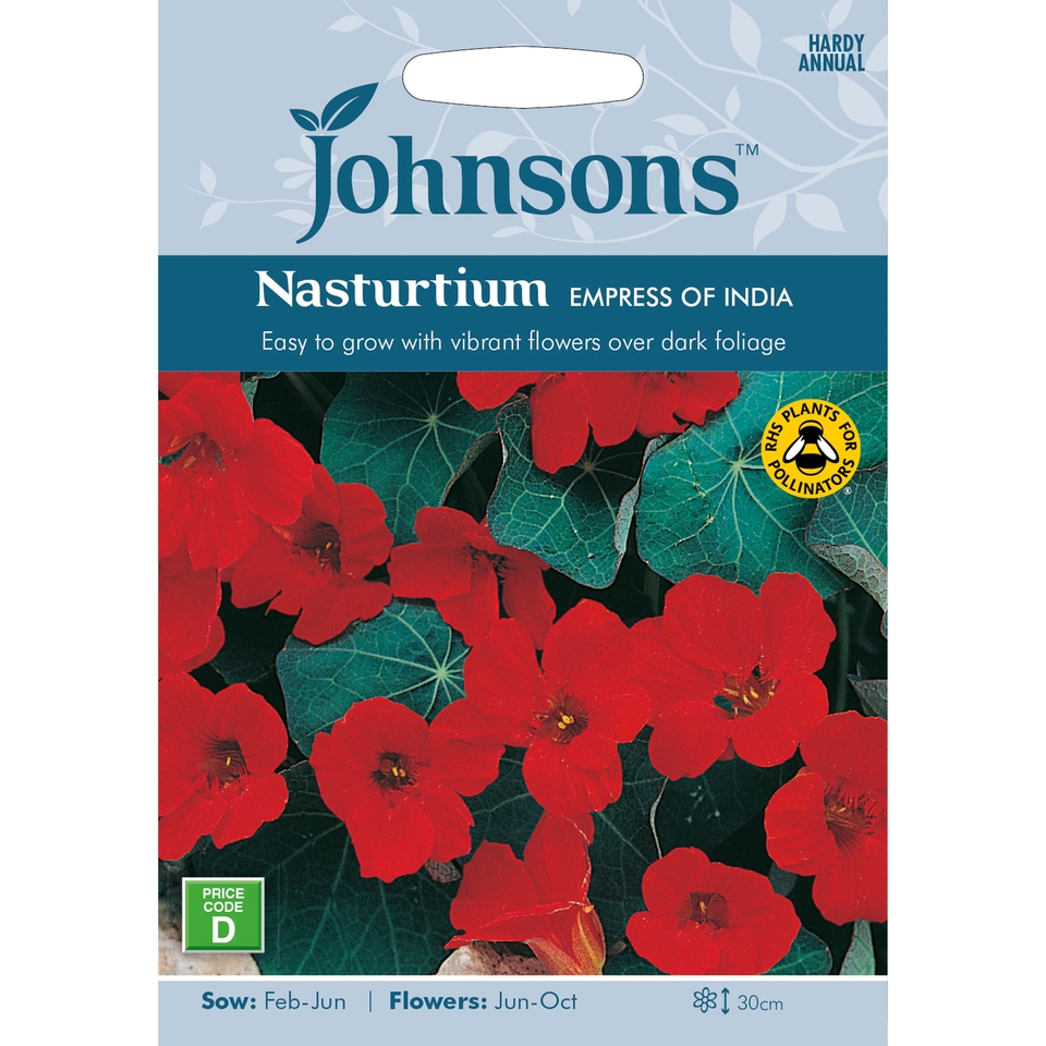 Johnsons Nasturtium Seeds - Empress Of India