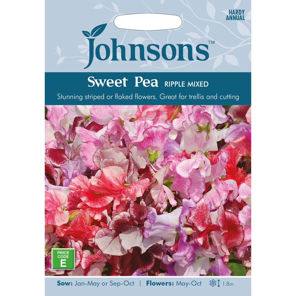 Johnsons Sweet Pea Seeds - Ripple Mixed