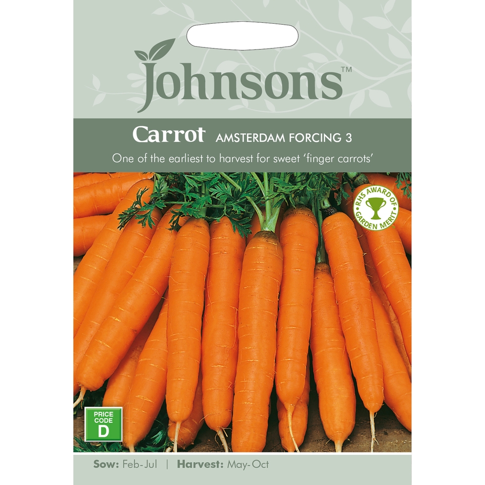 Johnsons Carrot Seeds - Amsterdam Forcing 3