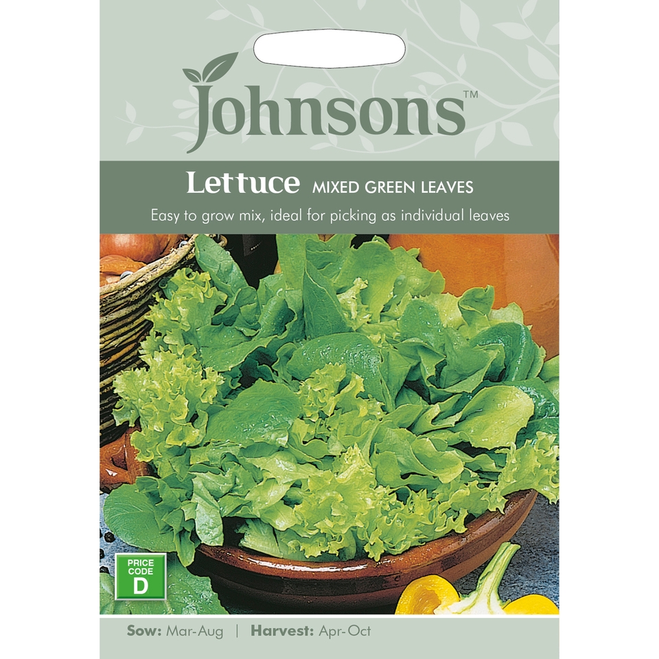 Johnsons Lettuce Green Leaves Seeds - Mixed