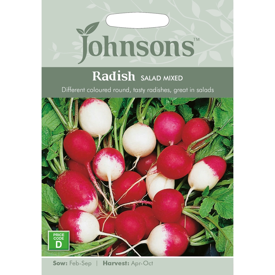 Johnsons Radish Salad Seeds -  Mixed