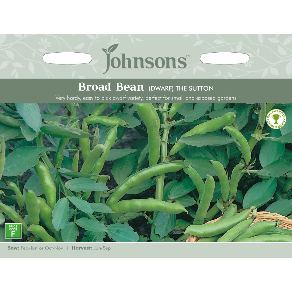 Johnsons Broad Bean (Dwarf) Seeds - The Sutton