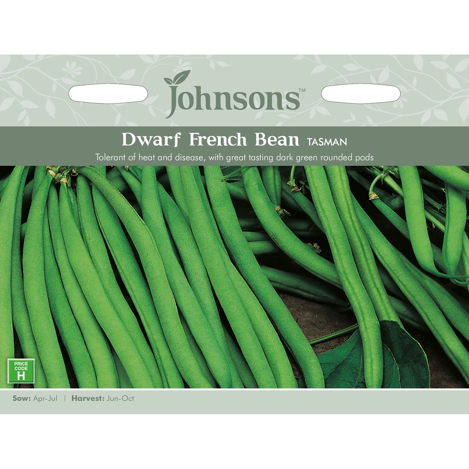 Johnsons Dwarf French Bean Seeds - Tasman