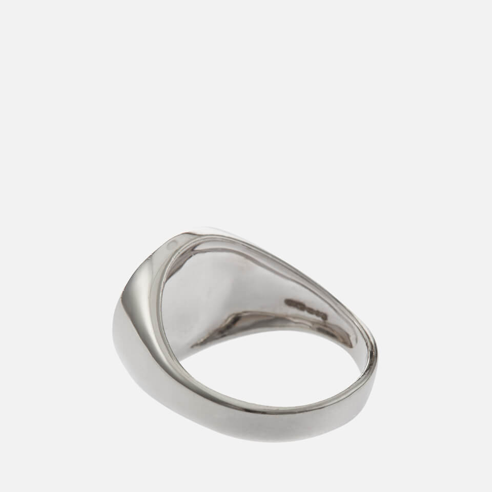 Serge Denimes Compass Gold-Tone Sterling Silver Signet Ring