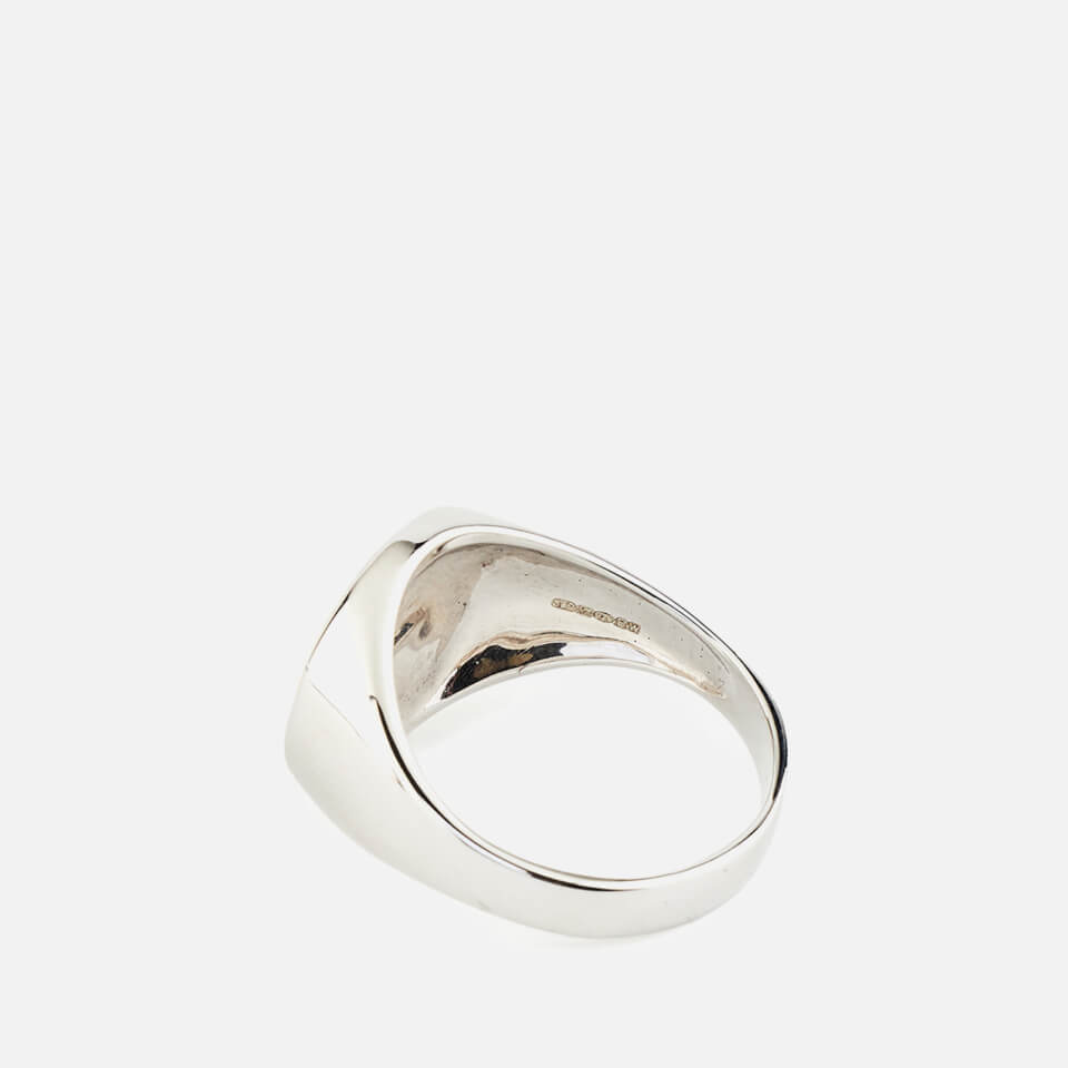 Serge Denimes Compass Gold-Tone Sterling Silver Signet Ring