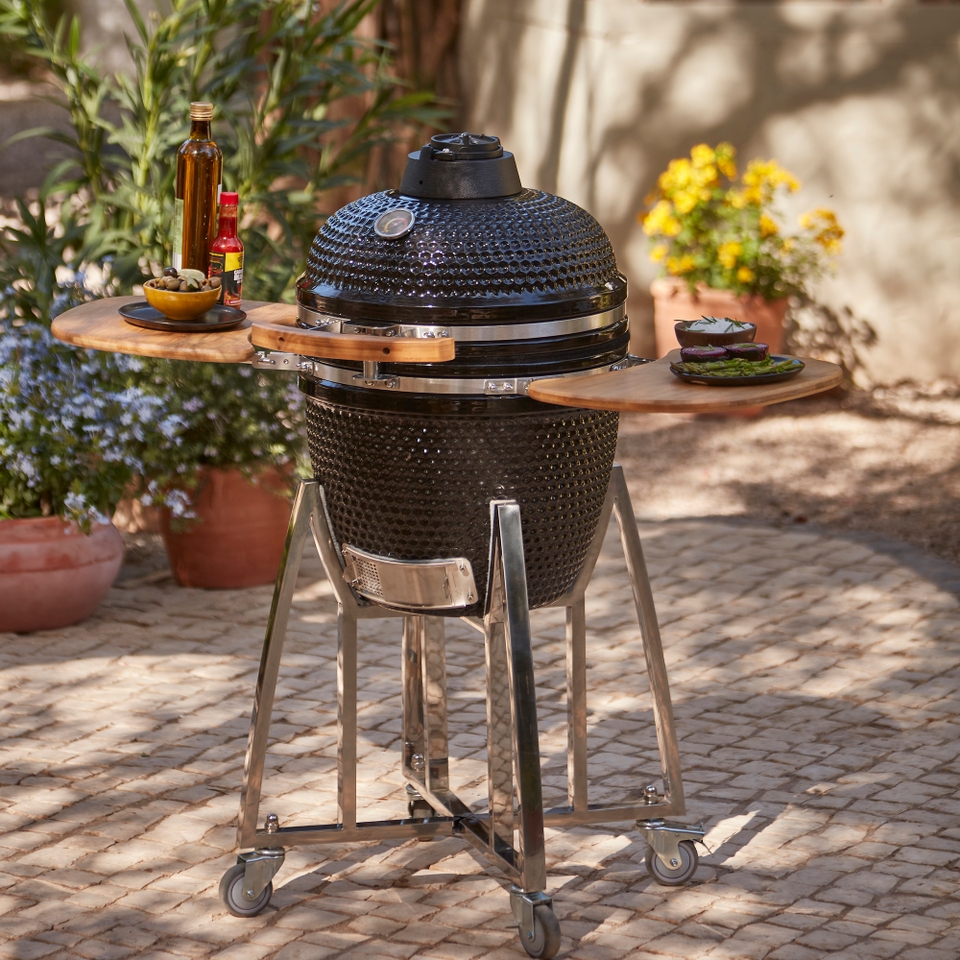 Kamado 37cm Ceramic BBQ with Accessories Homebase