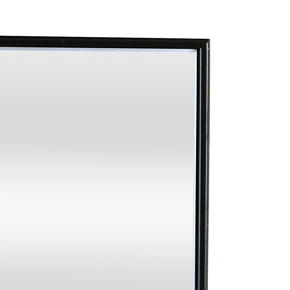 Black Square Mirror - 55cm