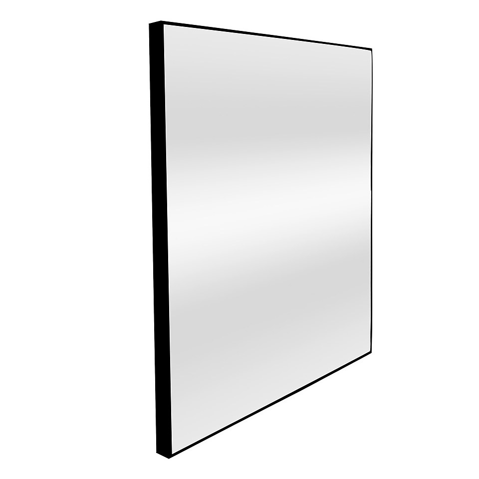Black Square Mirror - 55cm
