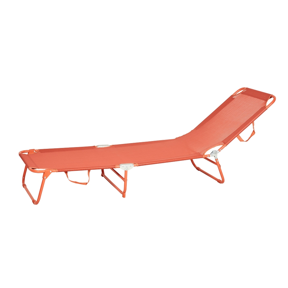 Bahari Folding Sunbed - Orange