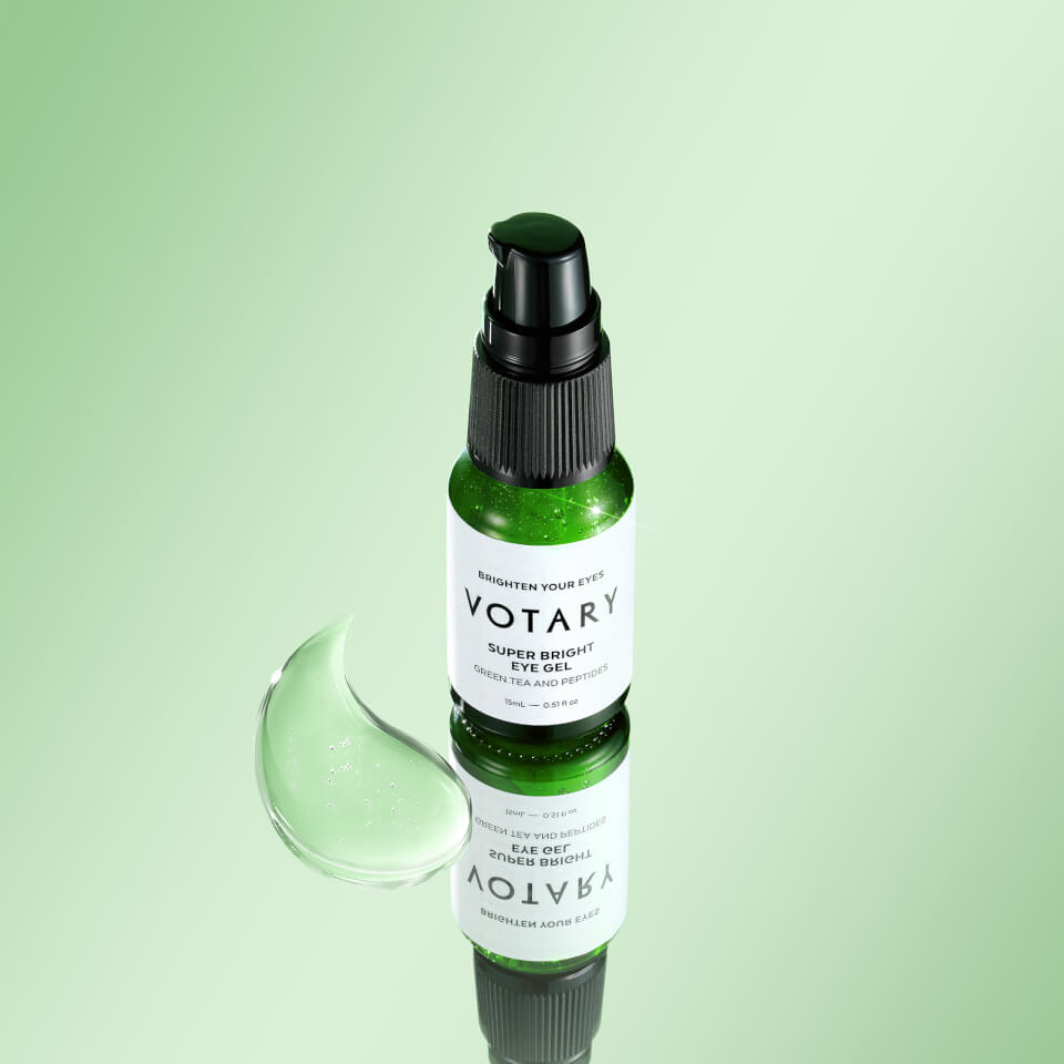 Votary Super Bright Eye Gel with Green Tea and Peptides 15ml
