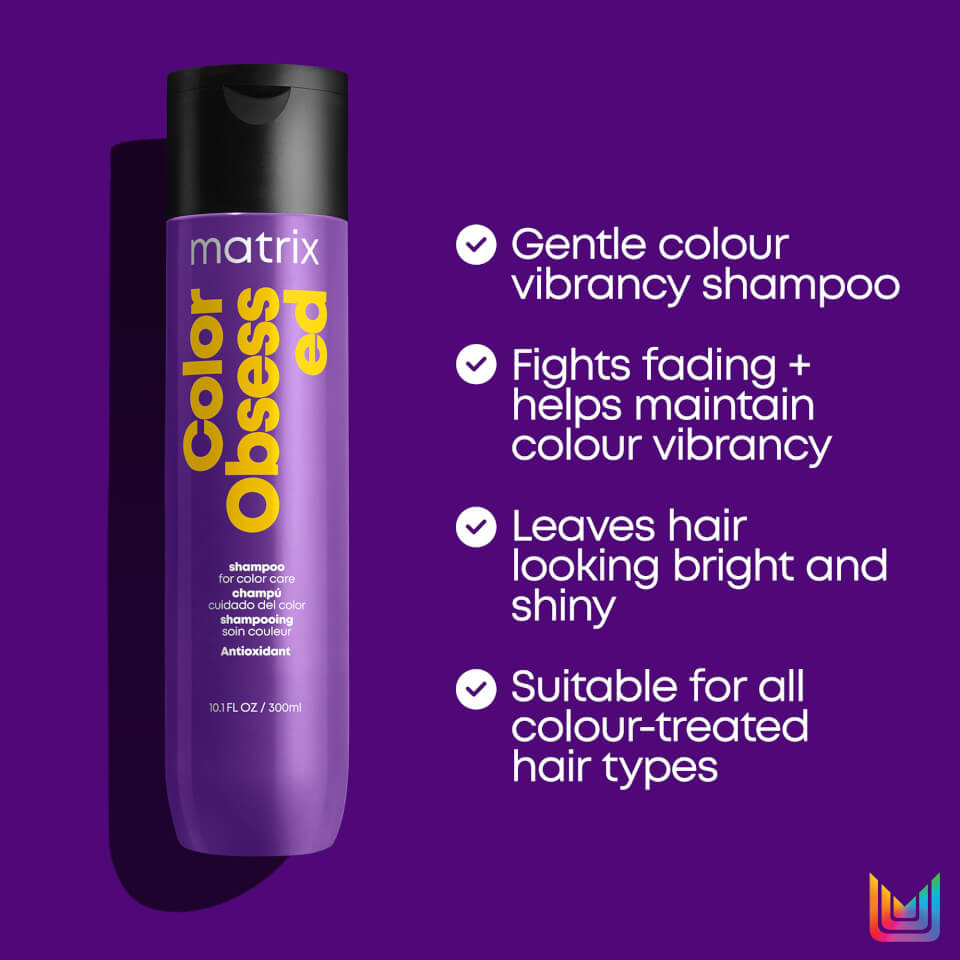 Matrix Color Obsessed Shampoo, Conditioner and Miracle Creator 20 Travel Size Bundle for Coloured Hair