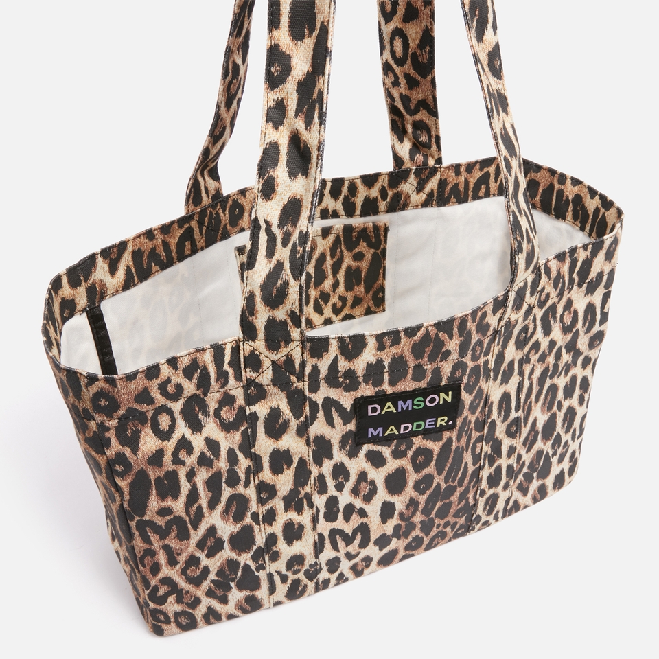 Damson Madder Leopard-Print Canvas Tote Bag