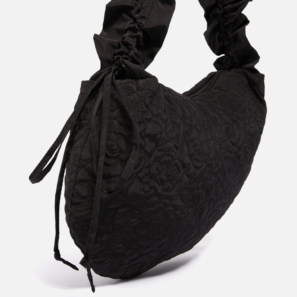 Damson Madder Kidney Embroidered Shell Bag