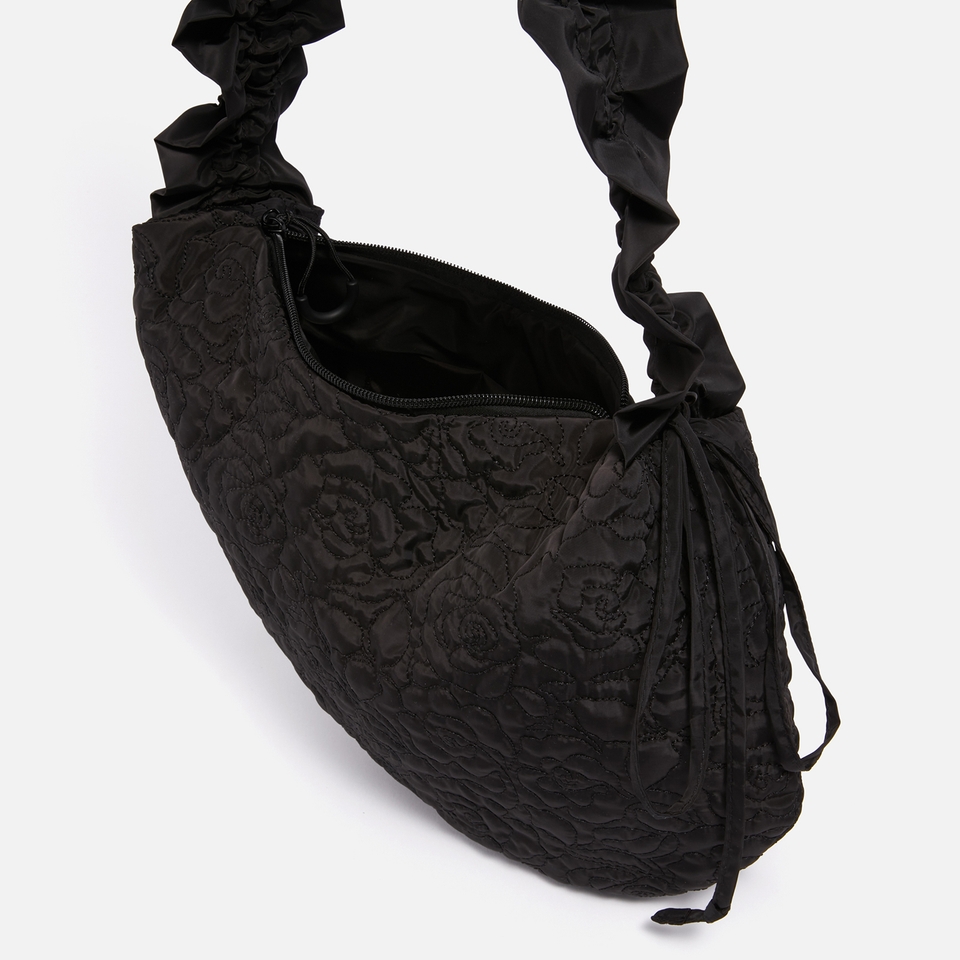 Damson Madder Kidney Embroidered Shell Bag