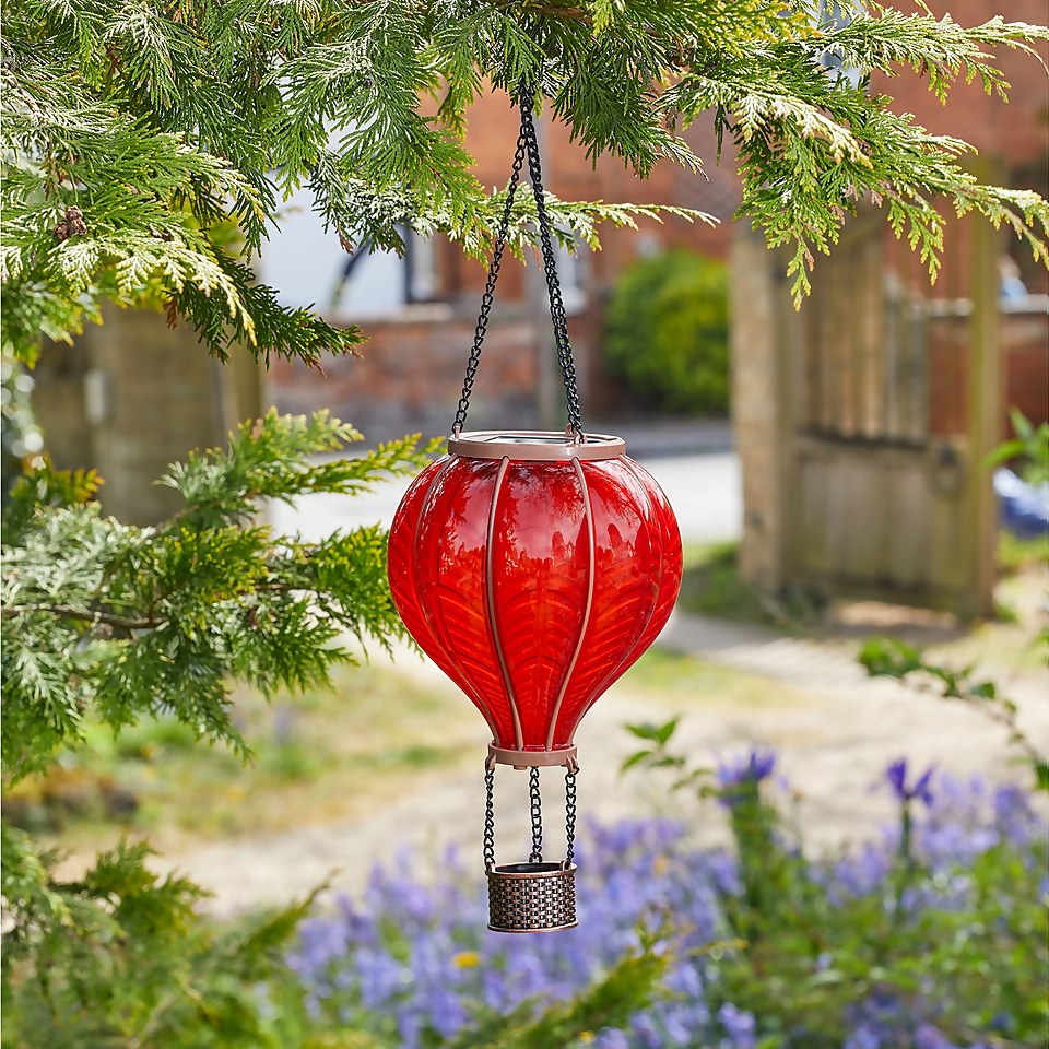 The Solar Company Balloon Lantern - Red