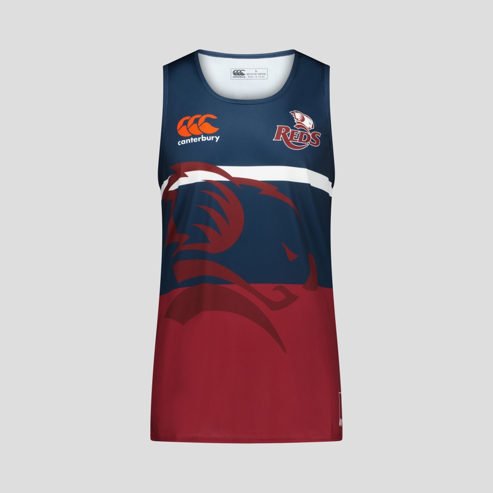 Canterbury M Qld Reds Training Singlet - Navy