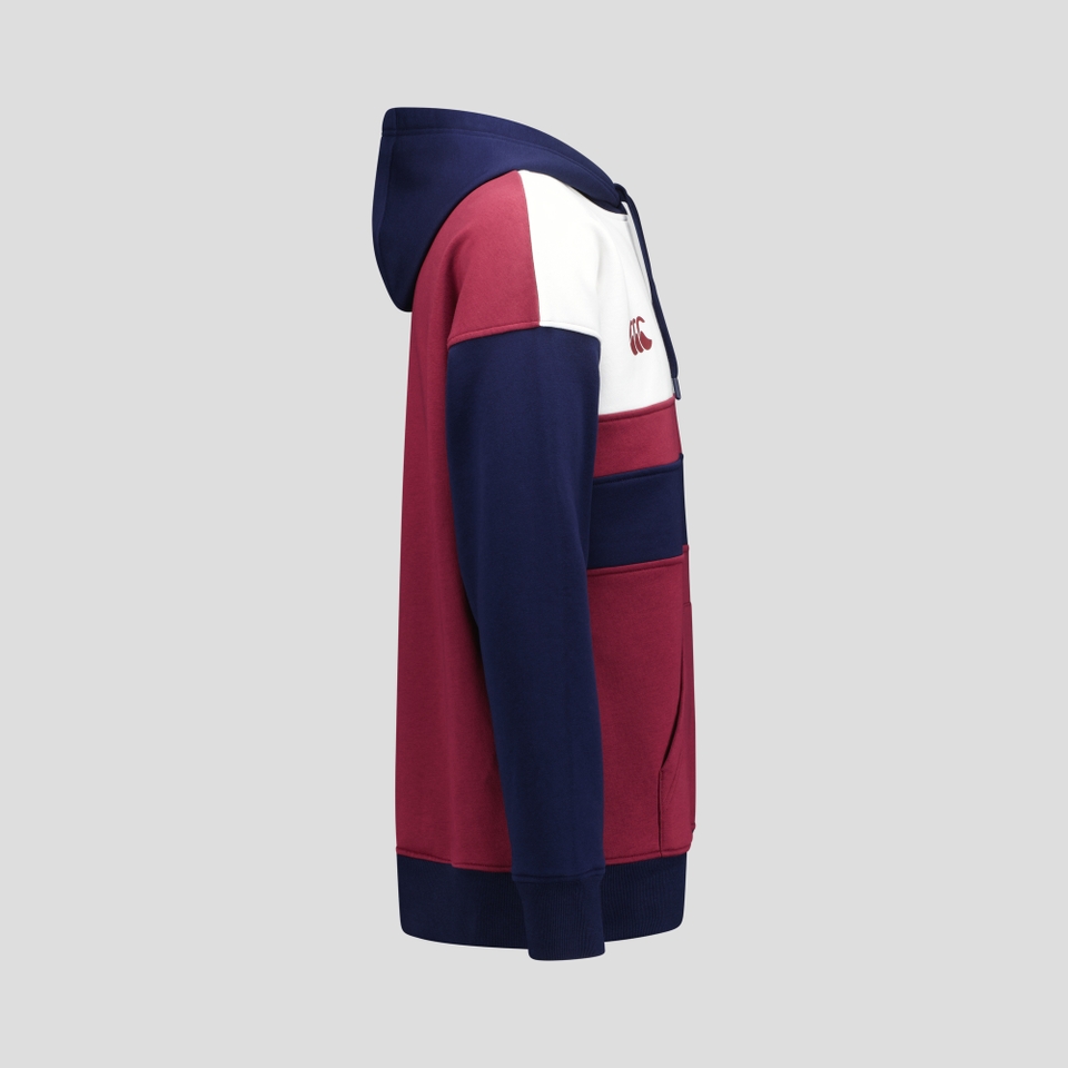 MENS QLD REDS HOODIE MAROON