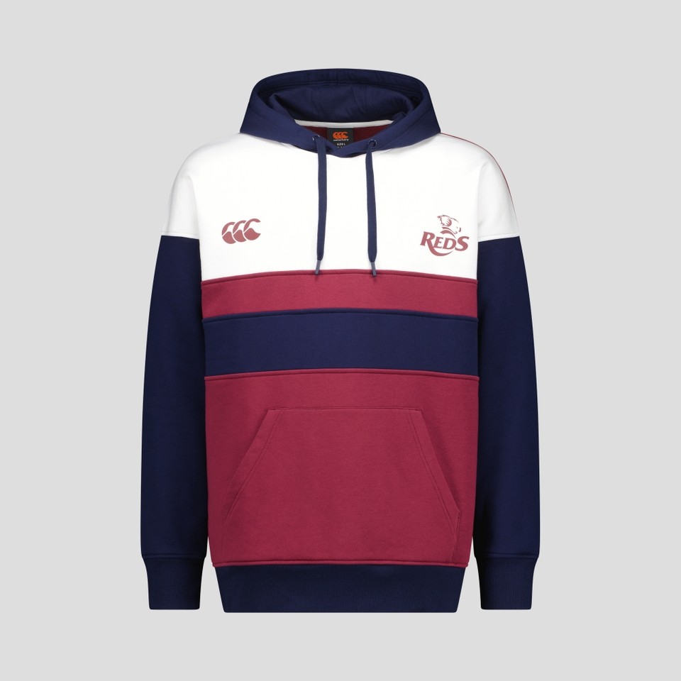 MENS QLD REDS HOODIE MAROON