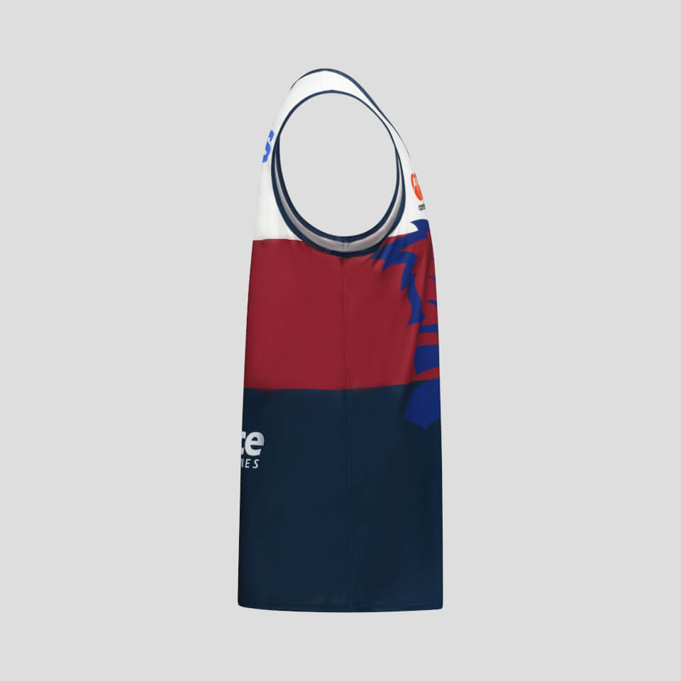 MENS QLD REDS TRAINING SINGLET WHITE