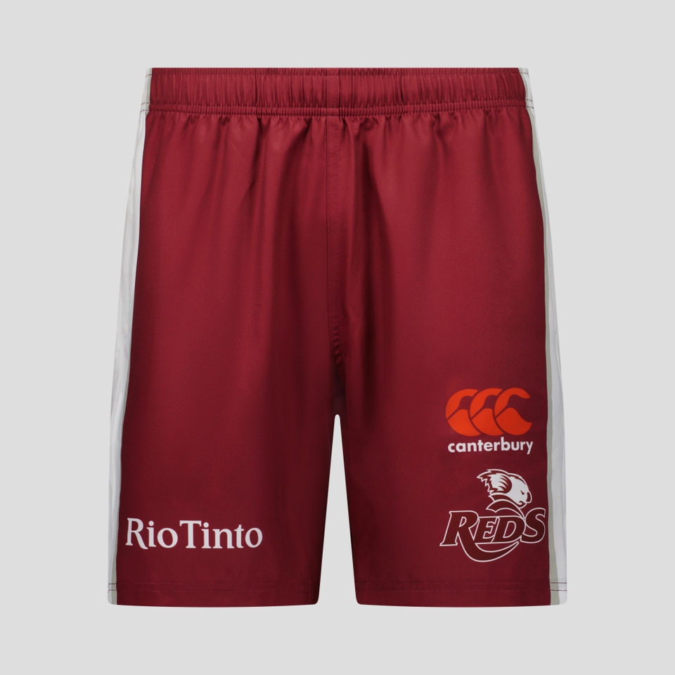 MENS QLD REDS GYM SHORT MAROON