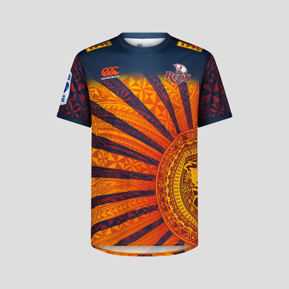 KIDS QLD REDS PASIFIKA WARM UP T-SHIRT