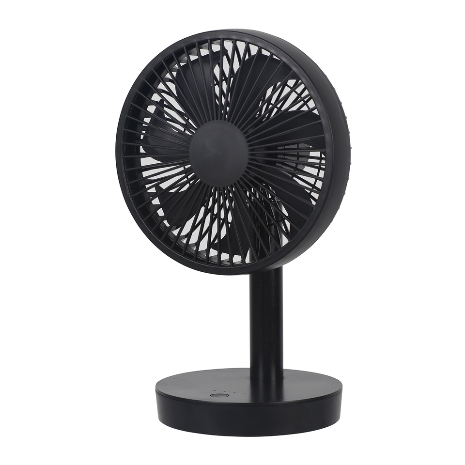 Homebase 6 Inch Rechargeable Desk Fan Black Homebase