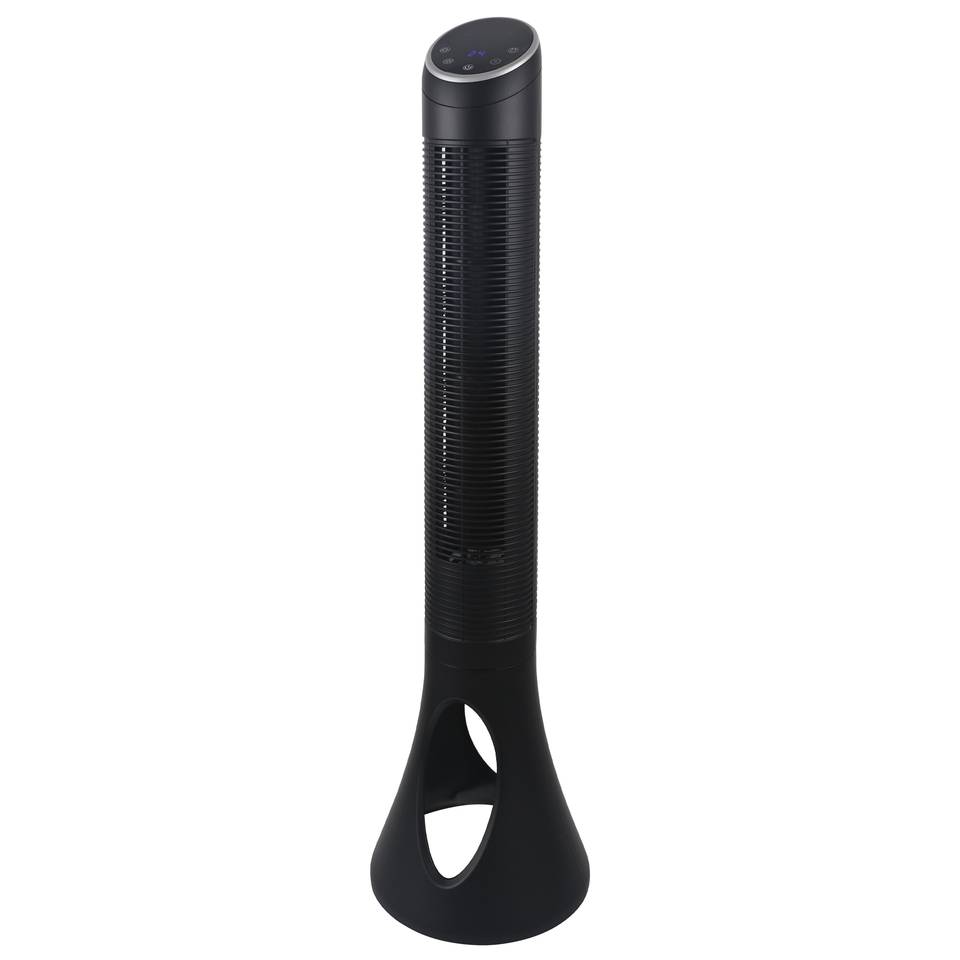 Homebase 40 Inch Tower Fan with Remote Control Black Homebase