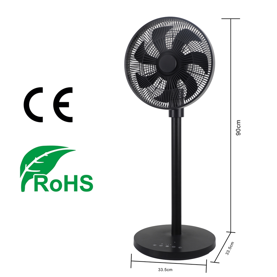 Homebase 12 Inch 7 Blade Pedestal Smart Fan Homebase