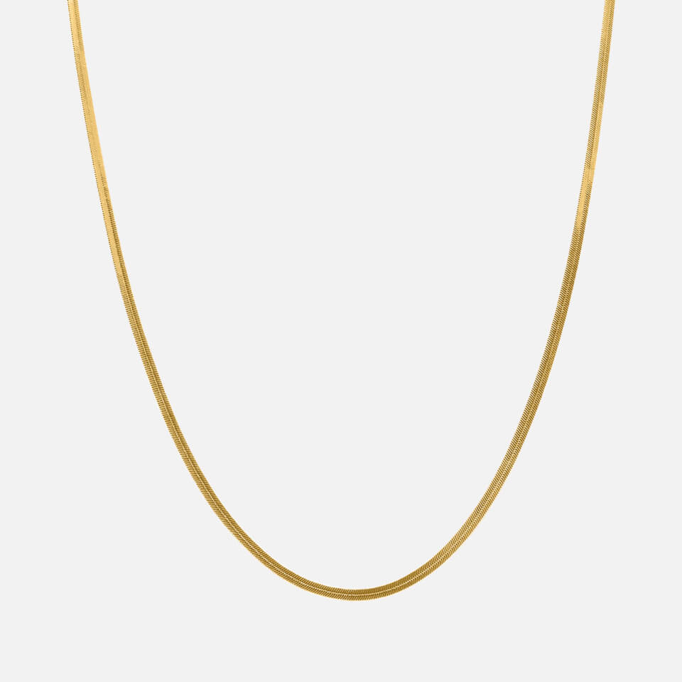 Oma The Label The Gidi Snake 18 Karat Gold-Plated Chain Necklace