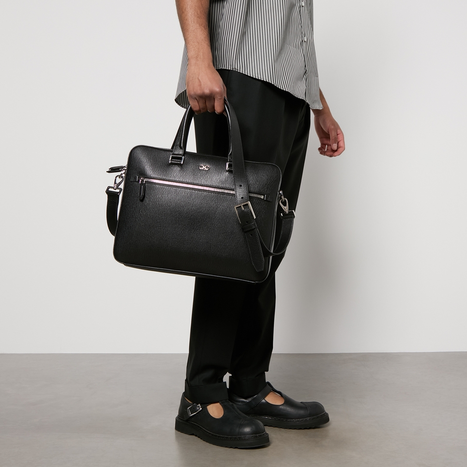 Ferragamo Textured Leather Briefcase