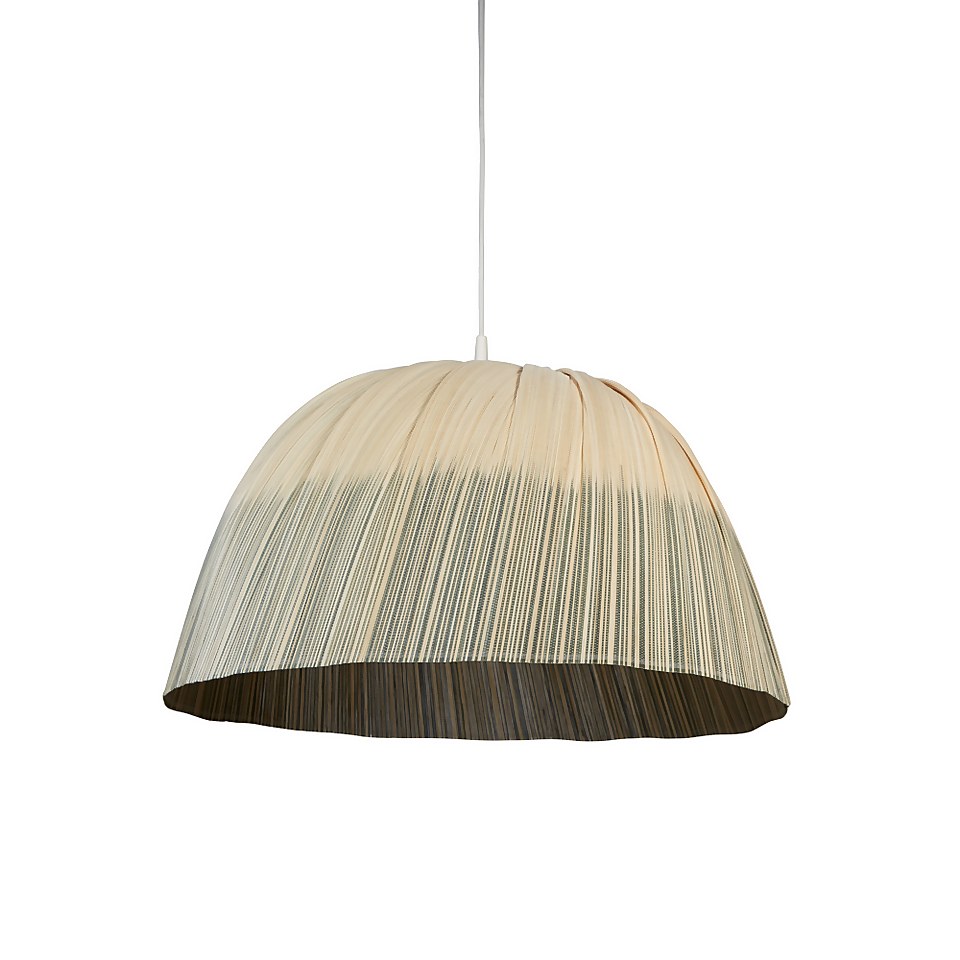Ombre Stripe 58cm Easy-Fit Shade - Bamboo