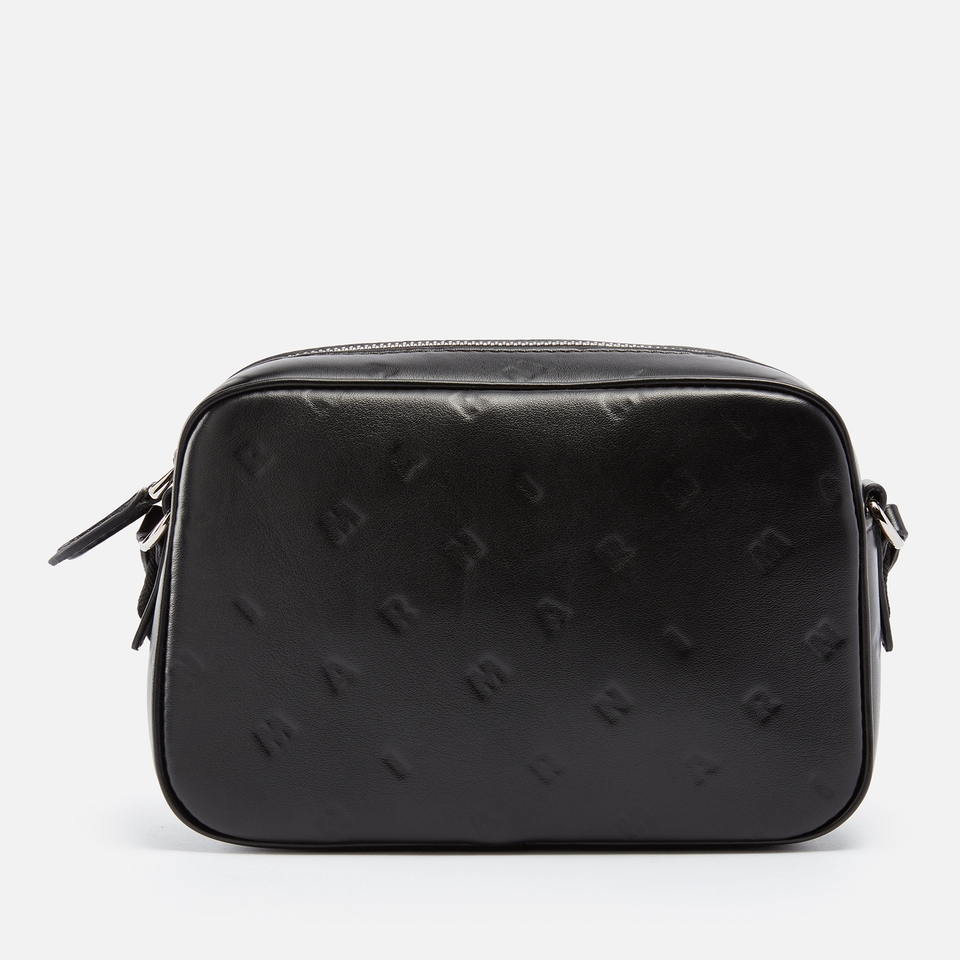 Marni Logo-Debossed Faux Leather Crossbody Bag