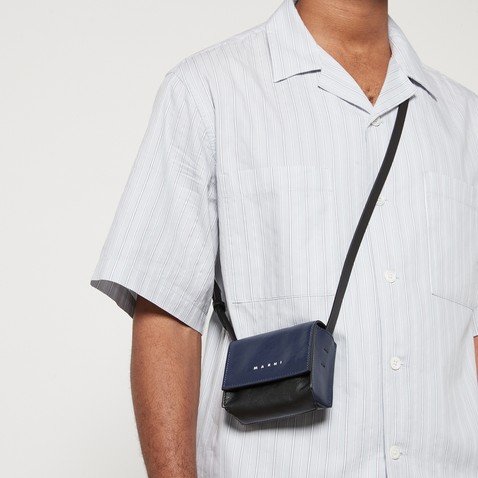 Marni Mini Pebble-Grained Leather Crossbody Bag