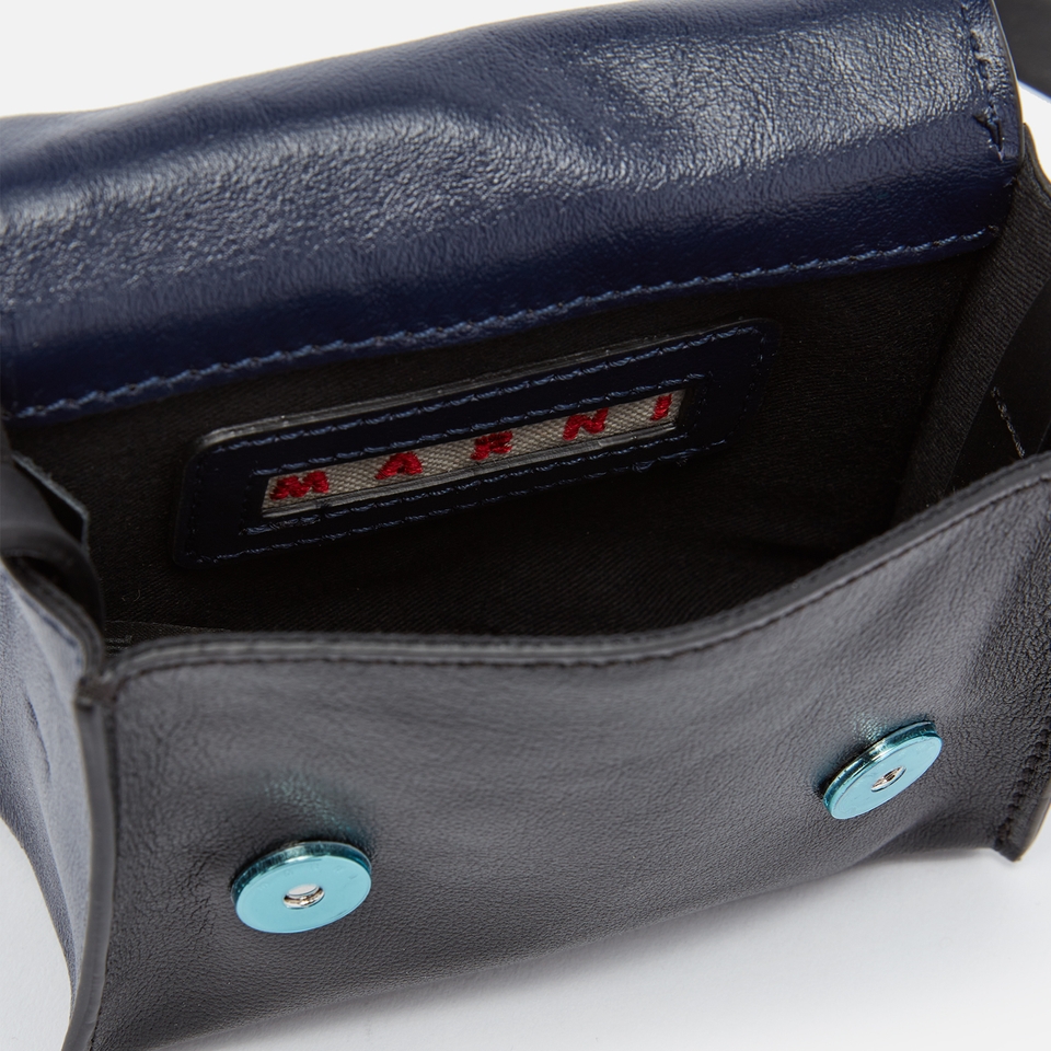 Marni Mini Pebble-Grained Leather Crossbody Bag