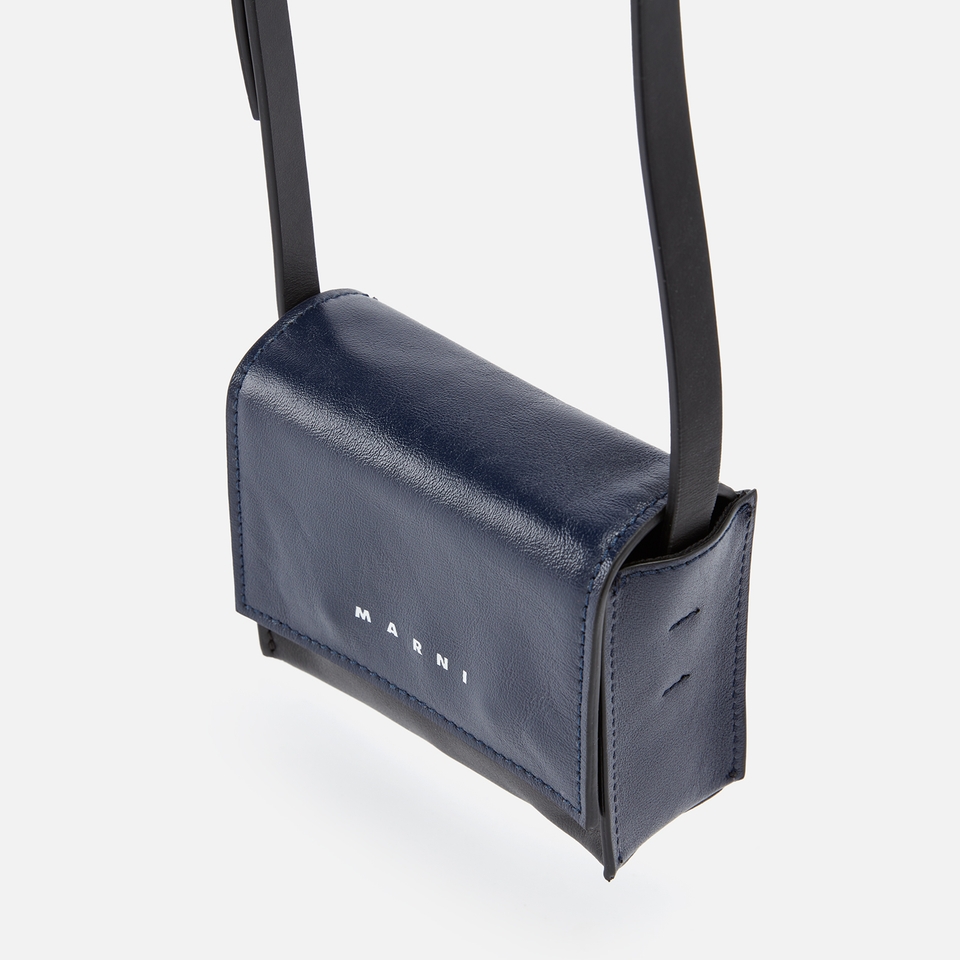 Marni Mini Pebble-Grained Leather Crossbody Bag