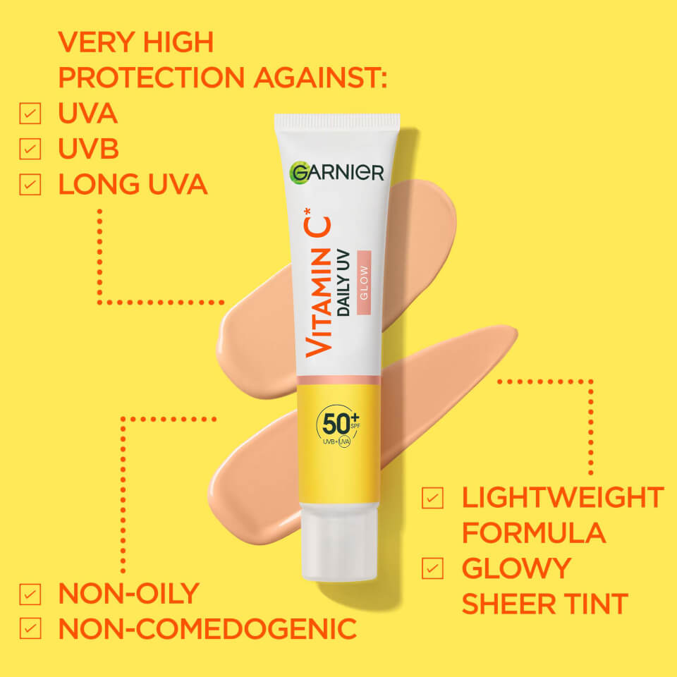Garnier Vitamin C Daily UV Brightening Fluid Invisible SPF 50+ 40ml