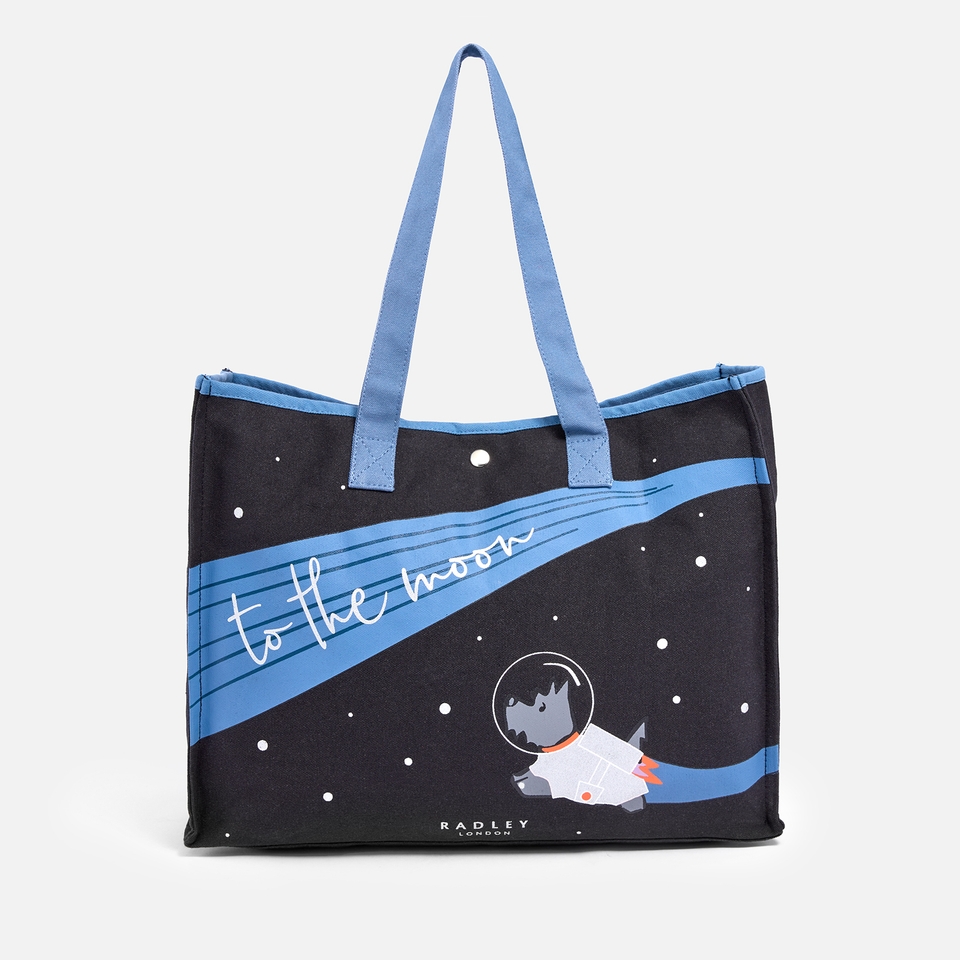 Radley To The Moon And Back Again Large Cotton-Canvas Tote Bag