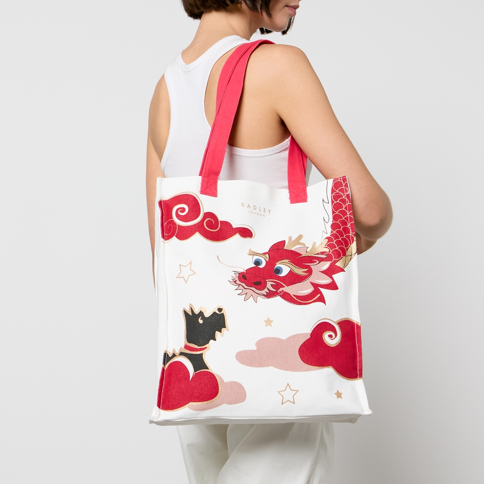 Radley Lunar New Year Medium Cotton Canvas Tote Bag