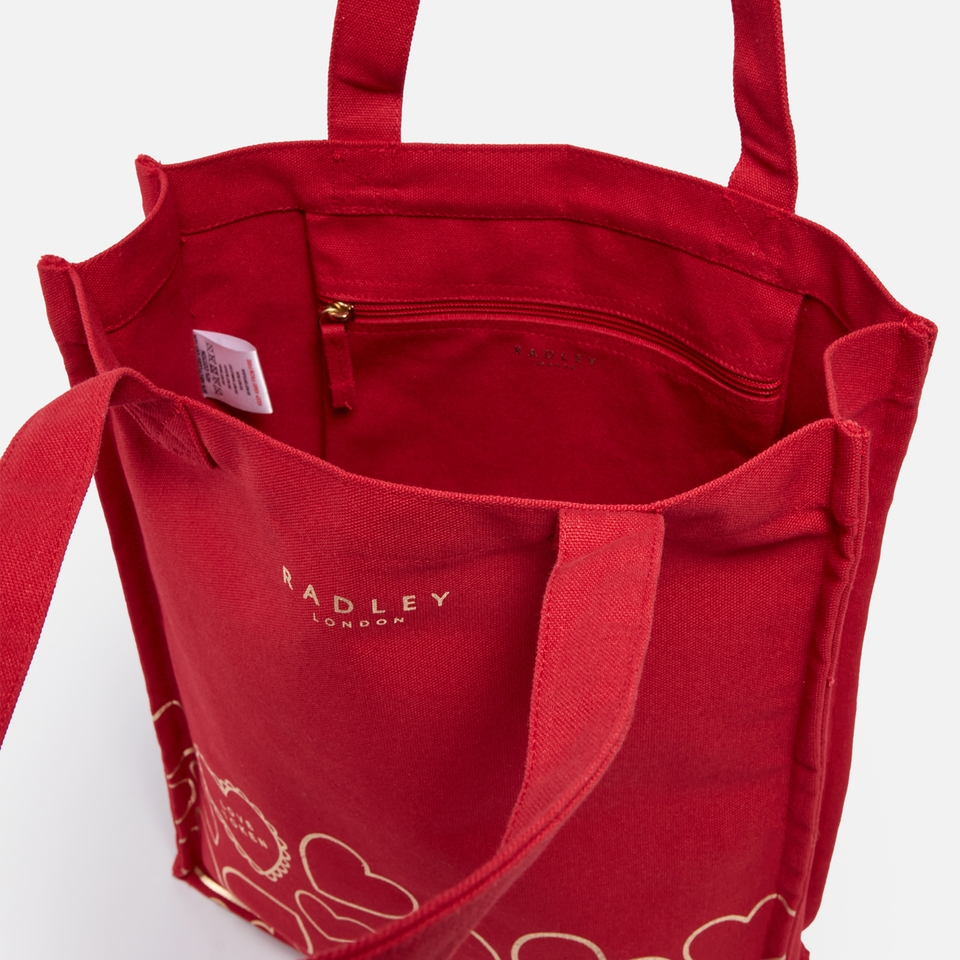 Radley Valentines Medium Cotton-Canvas Tote Bag