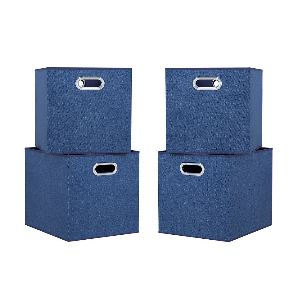 Clever Cube Inserts - Set of 4 - Steel Blue