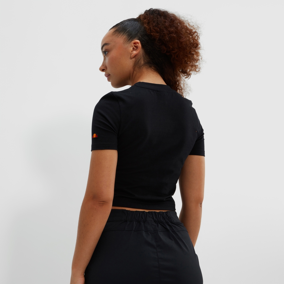 Crop-T-Shirt Sierra für Damen Schwarz