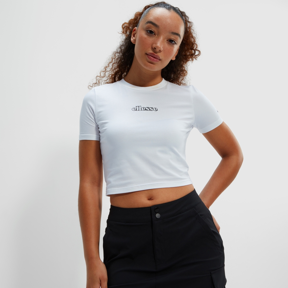 Women's Sierran Crop Tee White